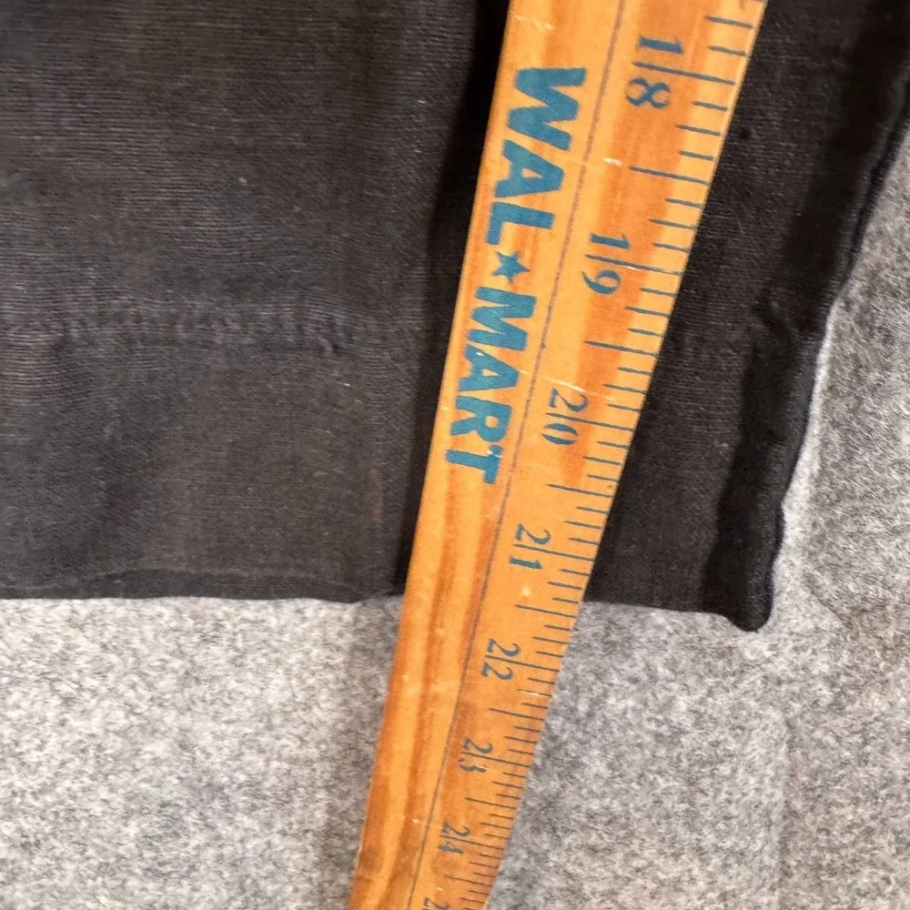 Mosaic Linen Wide Leg Pants Womens Large Black Elastic Waist Lagenlook Boho - Picture 9 of 10